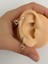 Zirkon Taşlı Kalp Sallantılı 1 Adet Halka Helix Kıkırdak Lobe Uyumlu Piercing Küpe 2