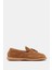 Be Style  Aden Kadın Camel Süet Deri Loafer 1