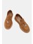 Be Style  Aden Kadın Camel Süet Deri Loafer 3