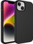 Zeyline Apple iPhone 14 Plus Uyumlu Sıvı Teknolojili Silinebilir Sert Zore Kivi Kapak-Siyah 1