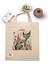 Ham Bez Çanta Tote Bag Kedi Sever Çanta, Dokuma Saplı Kadın Omuz Çantası 5