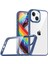 Zeyline Apple iPhone 14 Uyumlu Zore Flora Kapak-Sierra Mavi 1