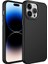 iPhone 14 Pro Uyumlu Metal Çerçeve ve Buton Tasarımlı Silikon Zore Luna Kapak-Siyah 1