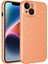 iPhone 14 Plus Uyumlu Kamera Korumalı Simli Lüks Zore Koton Kapak-Turuncu 1