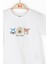 Erkek Çocuk Baskılı Kısa Kol T-Shirt 46613 Ekru 2