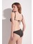 Çıkarılabilir Ince Kaplı Simbasy Simli Kumaşlı Ipli V Altlı Üçgen Bikini Takımı 3