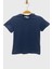 Mojo Unisex Çocuk Basic Kısa Kol Tshirt 5372 Lacivert 1