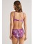 Ayarlanabilir Askılı Çıkarılabilir Push Up Sirencas Şal Desen Kaplı Straplez Yüksek Bel Bikini 3