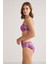 Ayarlanabilir Askılı Çıkarılabilir Push Up Sirencas Şal Desen Kaplı Straplez Yüksek Bel Bikini 4
