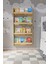 Zeo Wood Design Montessori 4 Raflı Mdf Çocuk Kitaplığı 120*60 cm - Safir Meşe 1