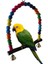 Tahta Çubuk 10CM Tarzı Ahşap Kuş Salıncak Oyuncak Cockatiels Parakeets Kafes Aksesuarları Için Asılı Bells ile Kuş Kafesi Papağan Levrek Standı Oyun Spor Salonu (Yurt Dışından) 4