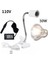 50W ve Beyaz Tutucu Stili 110V Uva+Uvb 3.0 Sürüngen Lamba Seti Klipsli Lamba Tutucu Ampul Termometre Higrometre Kaplumbağa Kaplumbağa Kertenkele Basking Isı Işığı (Yurt Dışından) 1