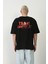 Team Negan Baskılı Oversize Kesim Unisex Siyah T-Shirt 1