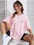 Kadın Bisiklet Baka Salaş Ayıcık Baskılı Oversize Boyfriend T-Shirt 1