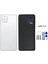 Samsung Galaxy M22 - SM-M225 Full Kasa Arka Kapak Takım Beyaz - Tamir Seti 1