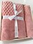 2'Li Jakarlı Kutulu Banyo Havlu Hamam Takımı 1 Adet 70 x 140, 1 Adet 50 x 90 cm 3