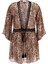 Leopar Desenli Kimono Bağlamalı Pareo E3GK06WE550 1