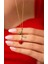 Masum Melek Işıklı Küre & Gold Rose Gül Kolye 3