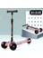 Çocuk Scooter Katlanır 2-6 Yaş Çocuk Kaykay Grafiti Flaş Scooter Yürüteç (Yurt Dışından) 1