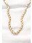 316L Çelik Gold Renk Arpa Tasarımlı Kolye - EBJ240521W24285 1