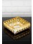 Taşlı Aynalı Premium Peçetelik Paslanmaz Çelik Lüks Peçete Kutusu Gold Işlemeli 1