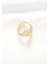 Topçuk Model Zirkon Taşlı Gold Renk Ayarlanabilir Yüzük - EBJ240521W24356 3