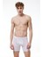 Erkek Beyaz 3 Lü Modal Uzun Boxer 010 3M010 3