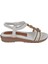 Taş Detaylı Comfort Kadın Sandalet GJ-24Y120-4 Beyaz 2