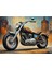 Ahşap Mdf Puzzle Yapboz Turuncu Chopper Motosiklet 50 x 70 cm 1