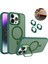 iPhone 11 Kılıf + Lens Koruyucu Magsafe ve Stant Özellikli Arkası Mat Sert Pc Leke Yapmaz 1