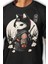 Siyah Samurai Cat Unisex T-Shirt 2