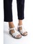 Deri Beyaz Anatomik Taban Comfort Kadın Sandalet TMD202455 5