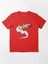 Füze Baskılı Bisiklet Yaka T-Shirt 2