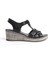 Deri Siyah Anatomik Taban Comfort Kadın Sandalet TMD202463 3