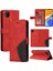 Kart Yuvası Standı Iki Renkli Dikiş Pu Flip ile Xiaomi Redmi 9c Için Kılıf (Yurt Dışından) 1