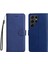 Kart Yuvası Klasik Düz Renk ile Samsung Galaxy S24 Ultra Için Flip Case (Yurt Dışından) 4