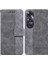 Oppo A60 4g Geometrik Kabartmalı Premium Pu Deri Kickstand Için Flip Case (Yurt Dışından) 1