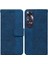 Oppo A60 4g Geometrik Kabartmalı Premium Pu Deri Kickstand Için Flip Case (Yurt Dışından) 1