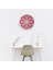 Ahşap Yuvarlak Lotus Çiçeği Kabartmalı Tablo 60 cm 2