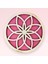 Ahşap Yuvarlak Lotus Çiçeği Kabartmalı Tablo 60 cm 3