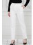 Cepli Dar Paça Pantolon-Beyaz 1