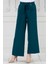 Halka Detay Bol Paça Pantolon-Petrol 1