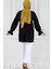 Arkası Pileli Kolu Büzgülü Tunik-Siyah 5