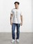 Üçgen Baskılı Bisiklet Yaka T-Shirt 1