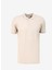 Düz Bej Erkek Polo T-Shirt J4SM-TST7234 1
