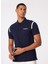 Düz Lacivert Erkek Polo T-Shirt D4SM-TST3245 1