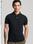 Düz Siyah Erkek Polo T-Shirt M1110343A02A_CLASSIC Pıque Polo 3