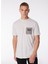 Gri Erkek Bisiklet Yaka Normal Kalıp T-Shirt FOA403729_CLASSIC B1B Pocket Tee 3