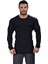 Siyah Slim Fit Sweatshirt Fitness Üst Big Sam 4689 1