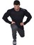 Siyah Slim Fit Sweatshirt Fitness Üst Big Sam 4689 2